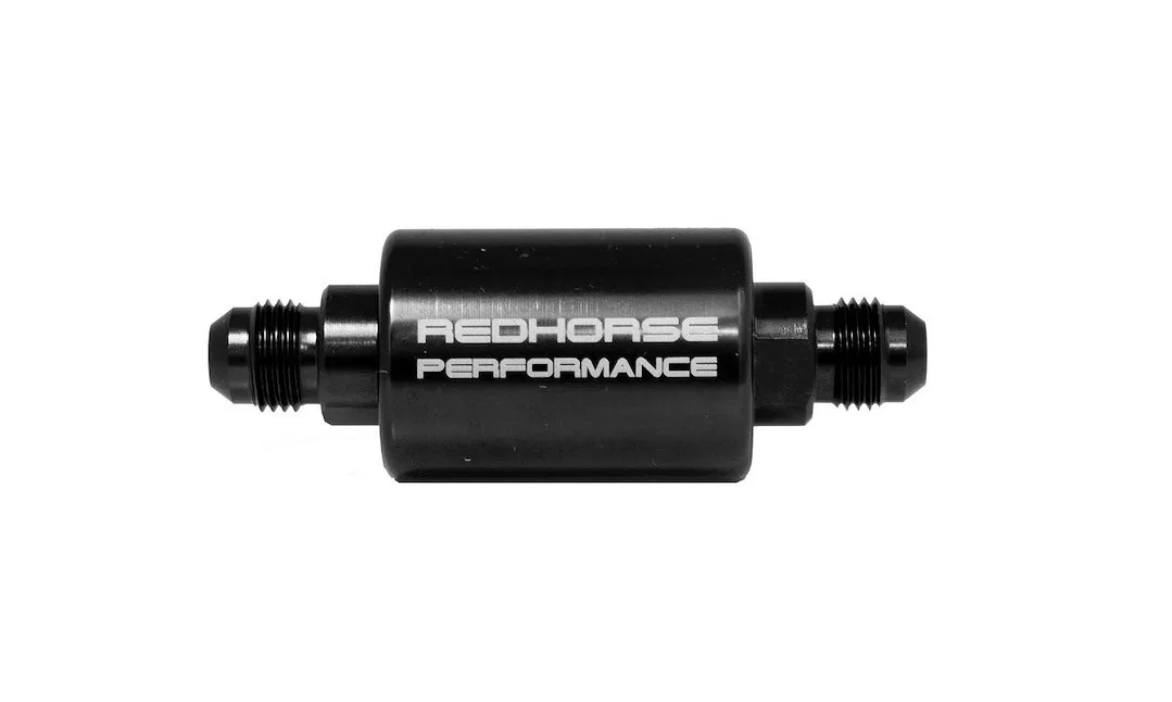 4151-08-2 – REDHORSE Fuel Filter, Use As A Pre Or Post Filter In Fuel And Oil Carbureted Systems In-Line Mount -08 AN...
